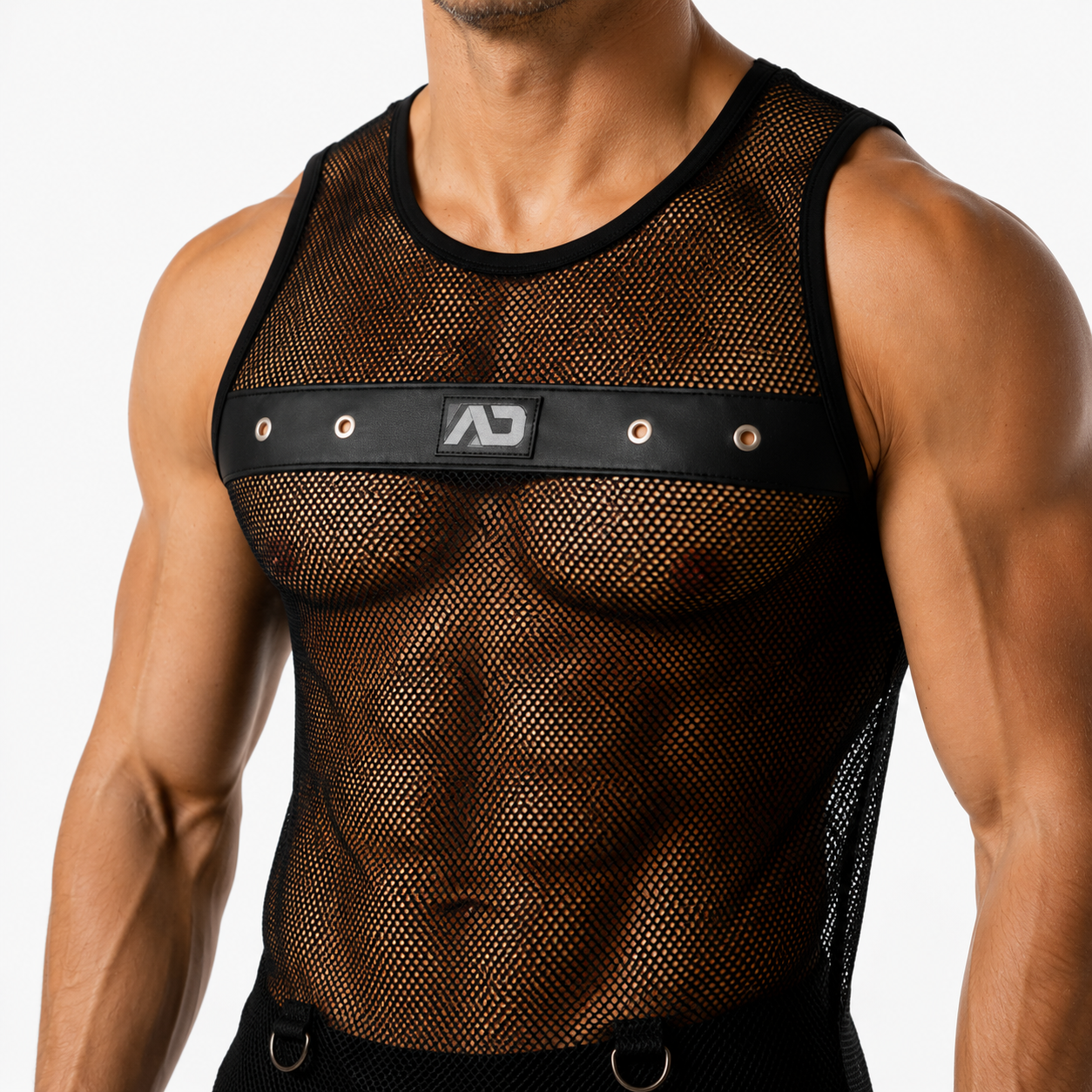 MESH MIXED TANK TOP