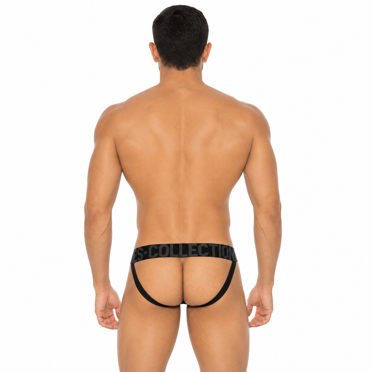 Recycled Rib Jock Black