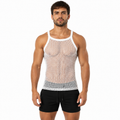 BLACK & WHITE MESH TANKTOP
