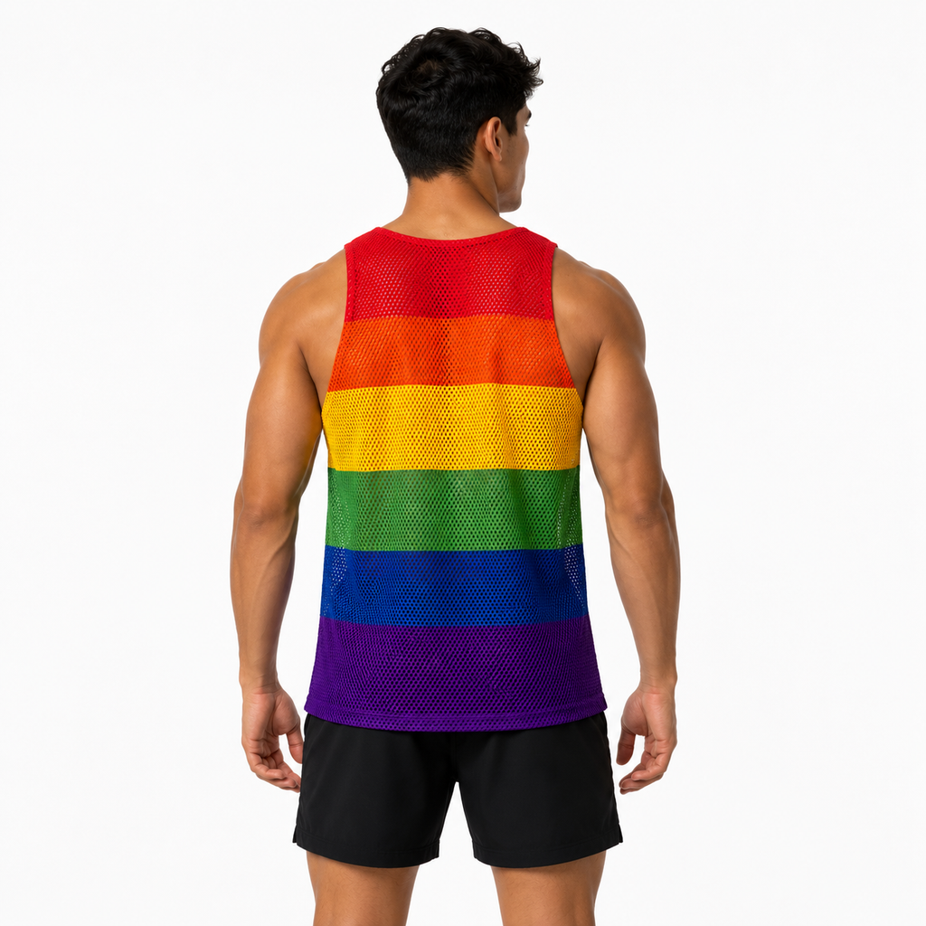 MESH RAINBOW TANK TOP