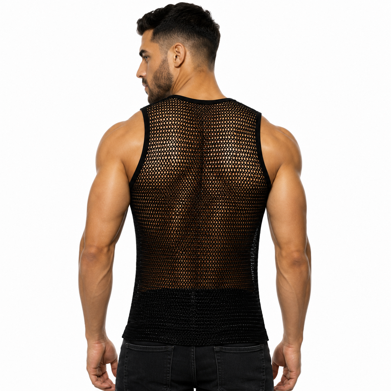 OPENWORK FABRIC TANK TOP