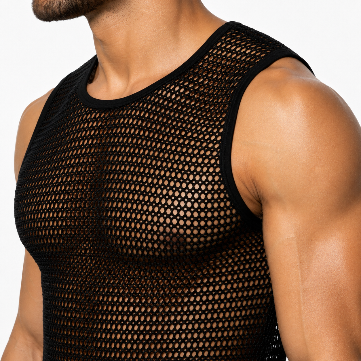 OPENWORK FABRIC TANK TOP