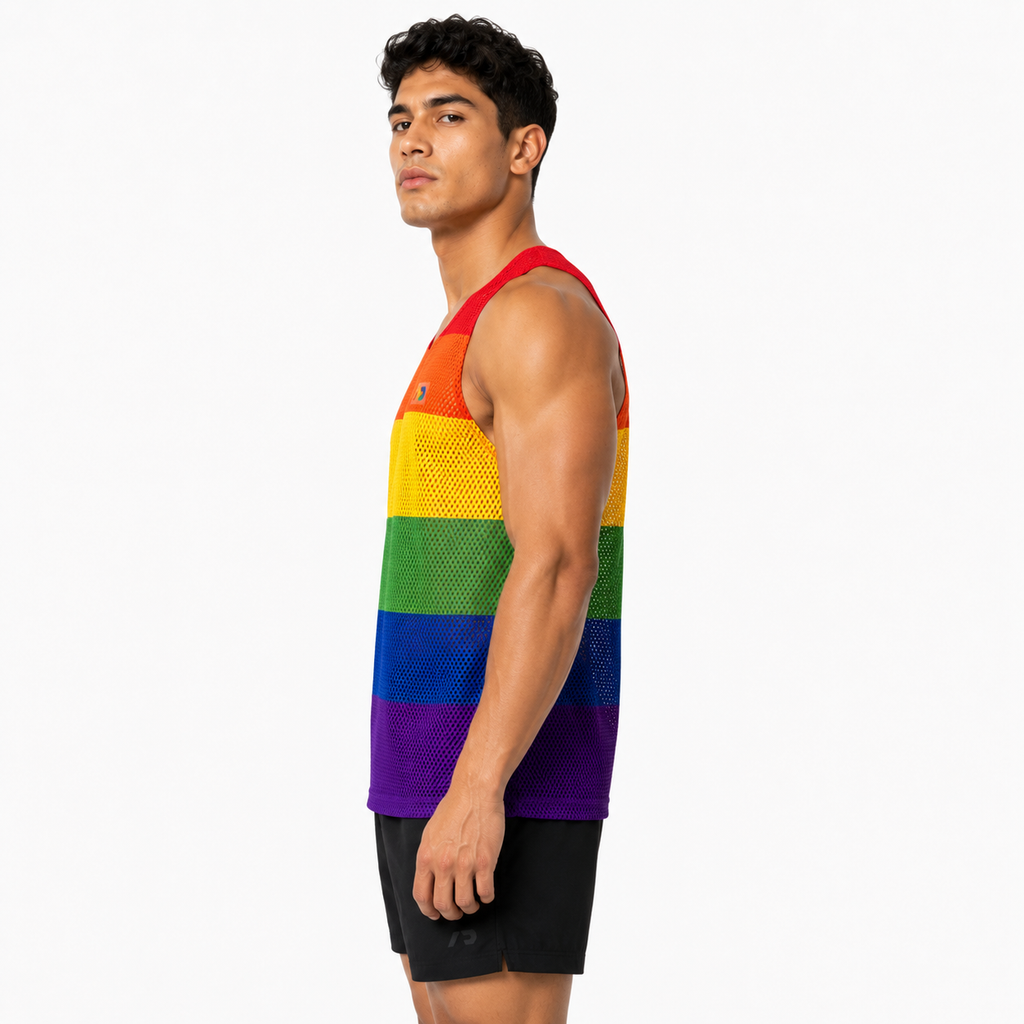 MESH RAINBOW TANK TOP