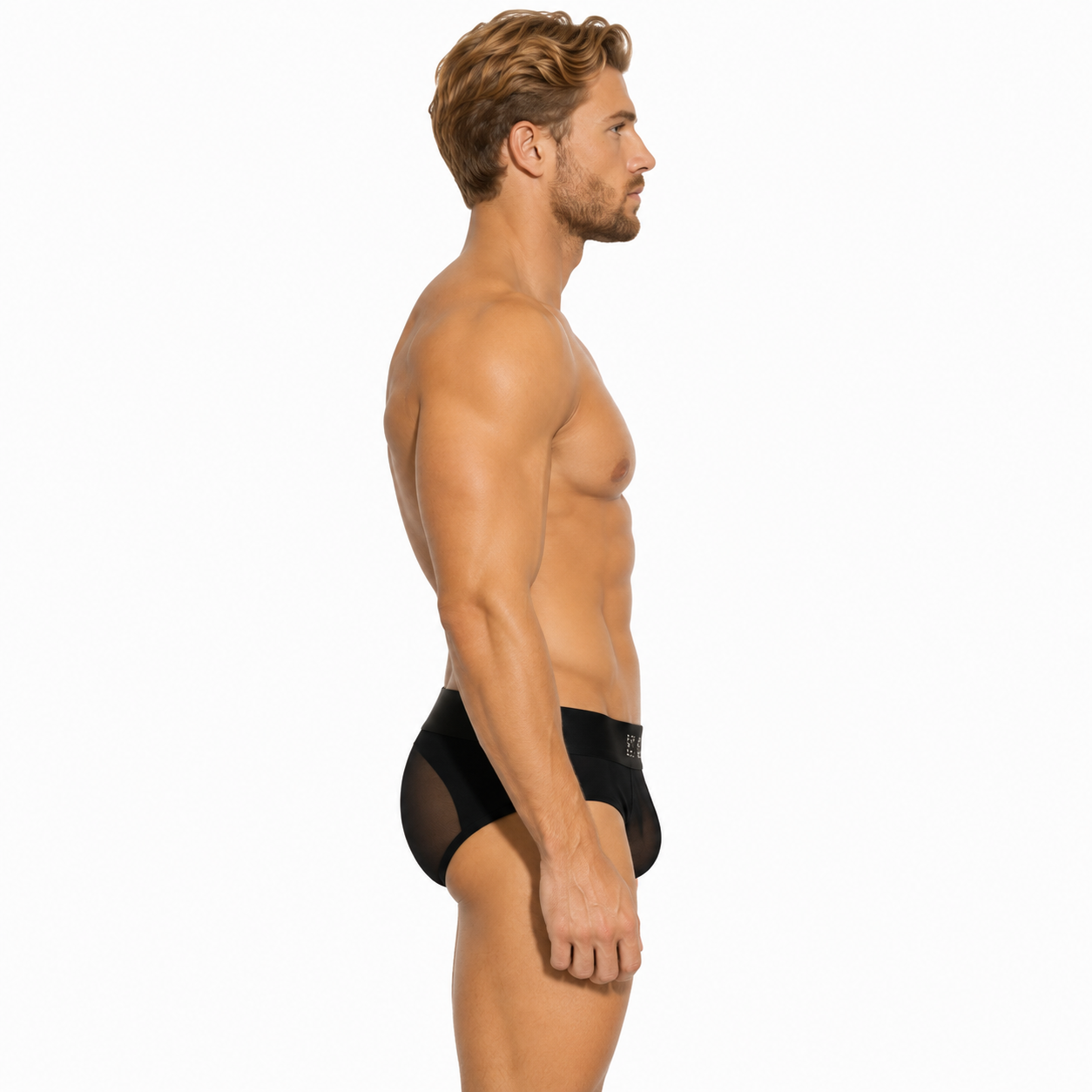 STRASS C-THROUGH BRIEF