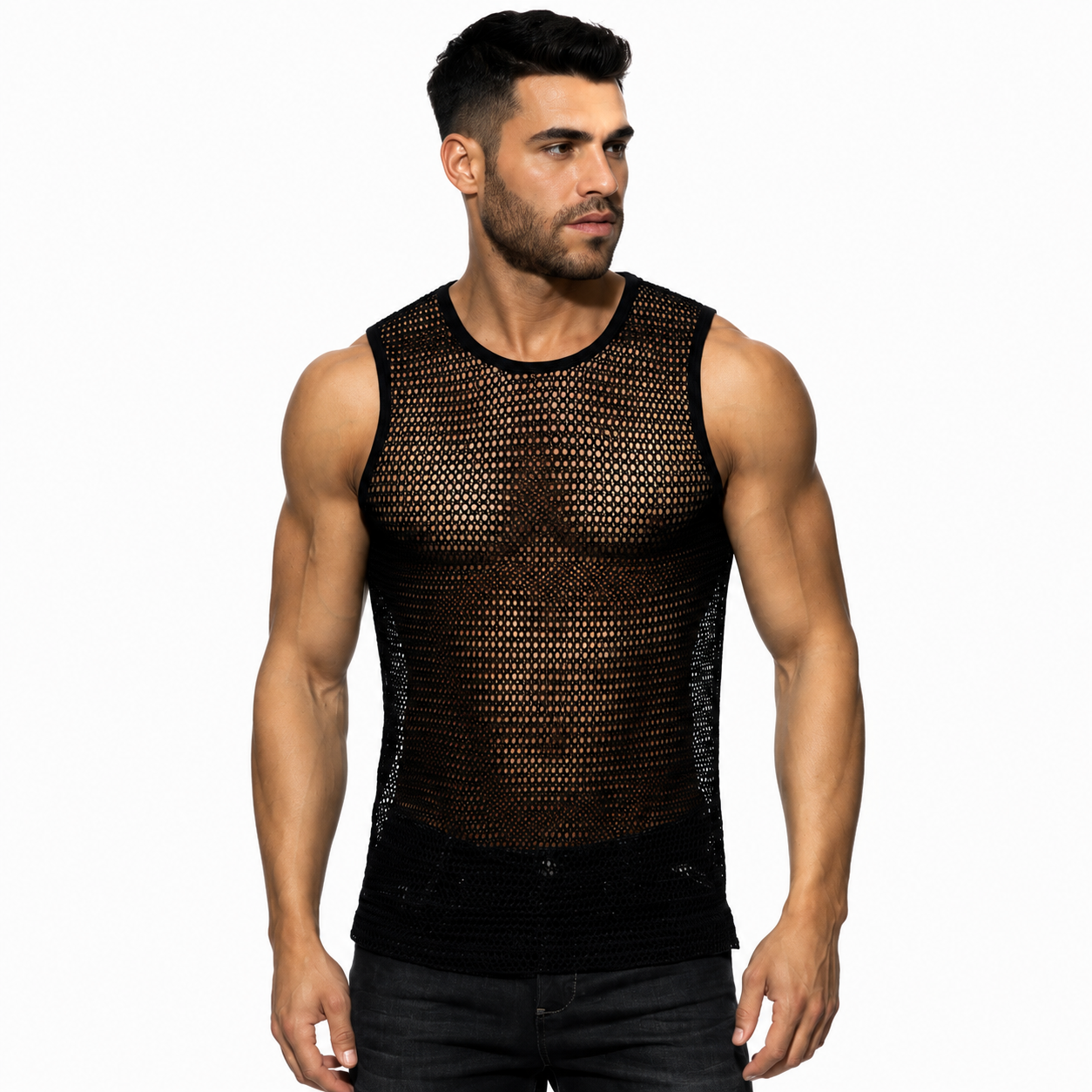 OPENWORK FABRIC TANK TOP