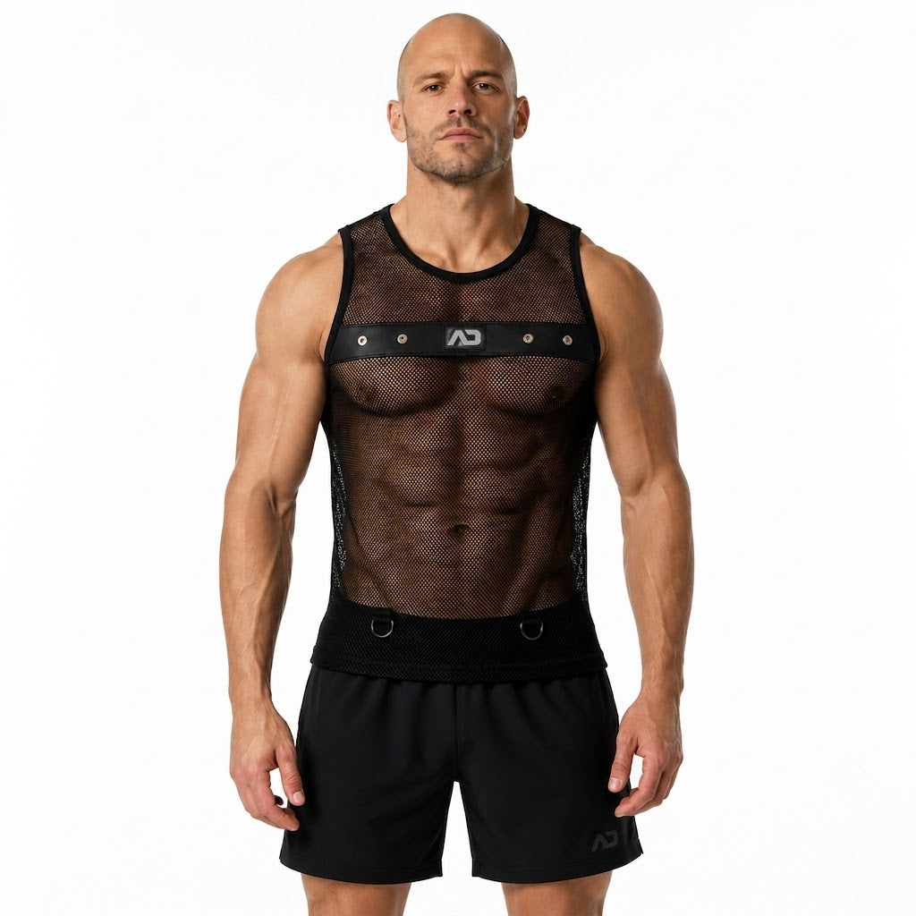 MESH MIXED TANK TOP